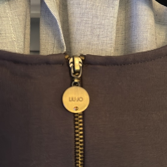 LIU JO Dark Purple / Beige Fitted Dress size XS - Picture 5 of 6